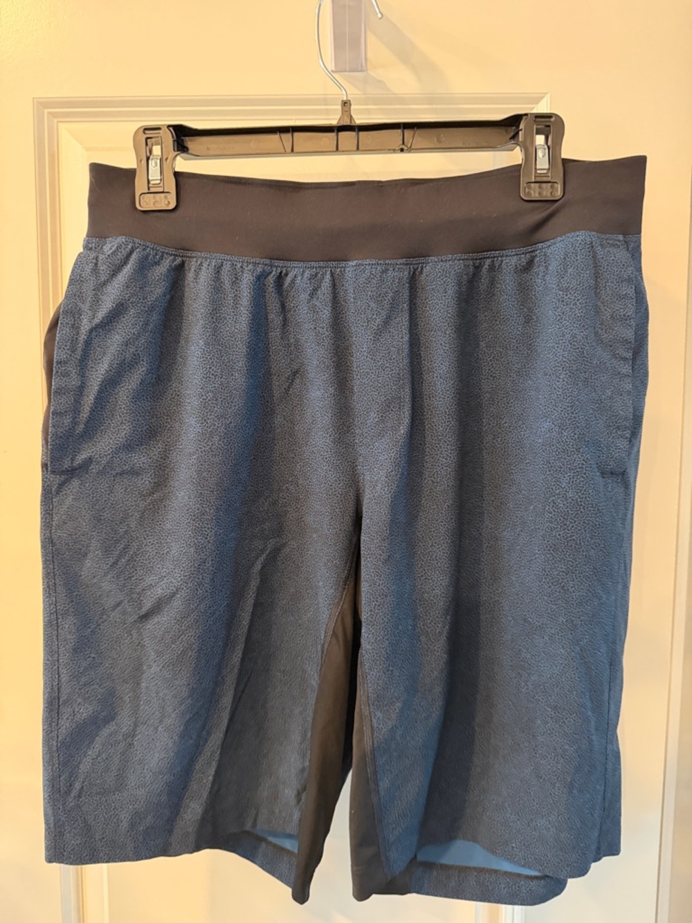 lululemon athletica Blue and Black Athletic Shorts MN